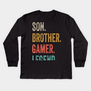 Gaming Gifts For Teenage Boys 8 16 Year Old Christmas Gamer T Shirt Kids Long Sleeve T-Shirt